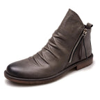 Caleb | Botines chelsea de piel con cremallera