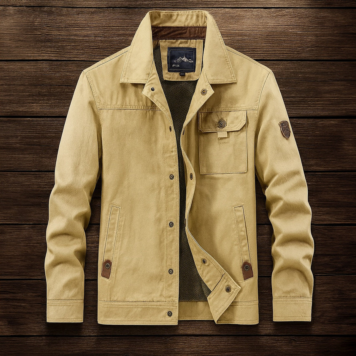 Lucas | Chaqueta militar de algodón multibolsillos
