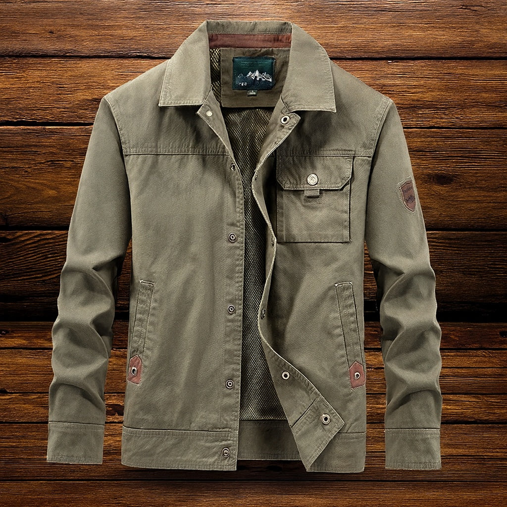 Lucas | Chaqueta militar de algodón multibolsillos