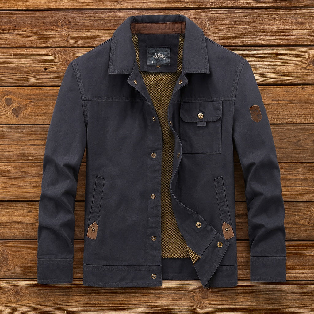 Lucas | Chaqueta militar de algodón multibolsillos