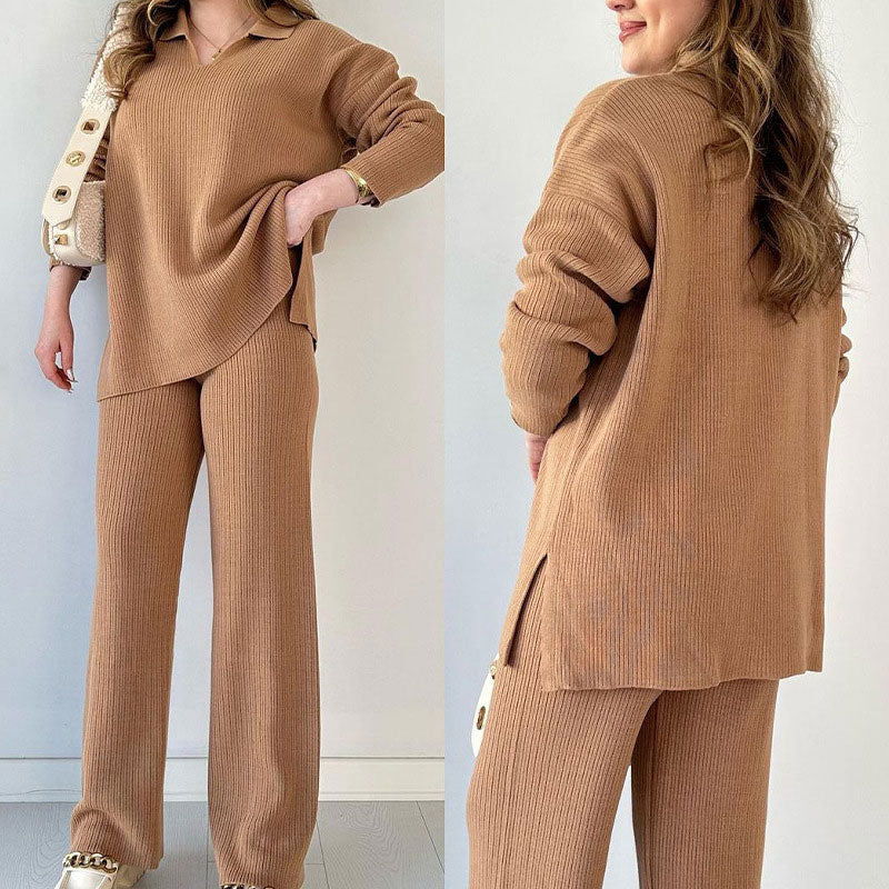 Lily | Conjunto cómodo con cuello de pico