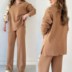 Lily | Conjunto cómodo con cuello de pico